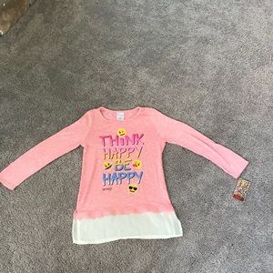 Pink emoji long sleeve shirt